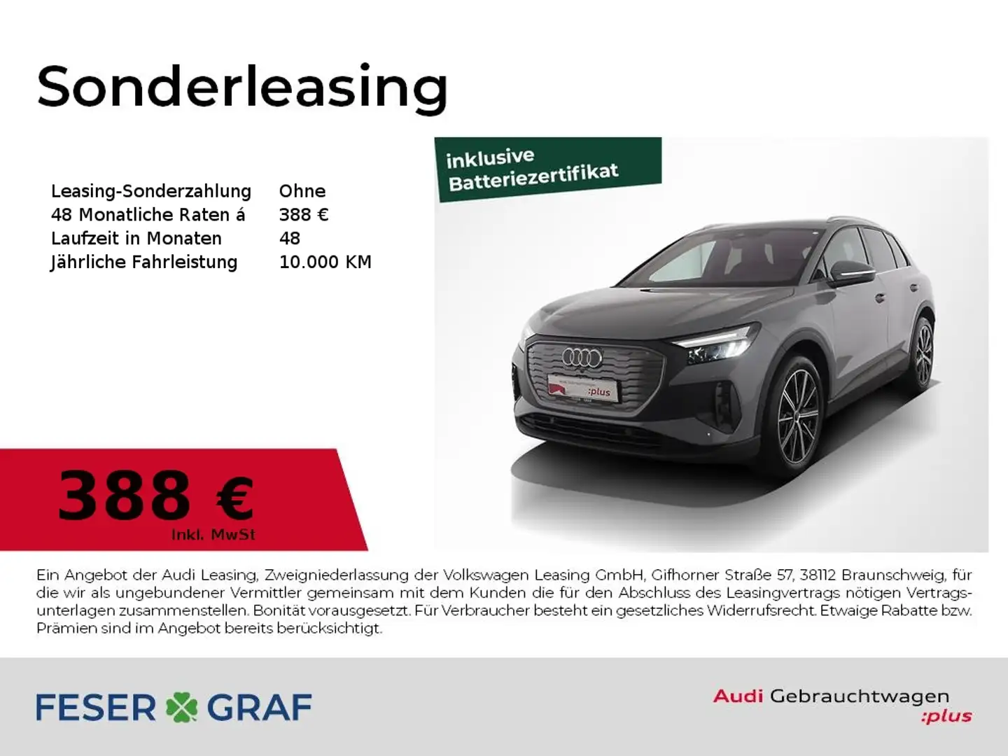 Audi Q4 e-tron 35 S line/Wärmepumpe/AHK/ParkAssist/ACC/20" Grau - 1