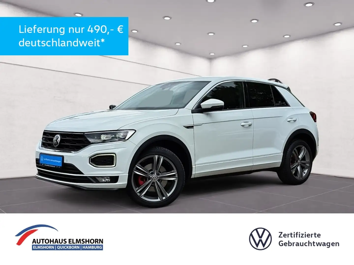 Volkswagen T-Roc Sport 2.0 TDI 4Motion DSG R line NAV KAM LED 18" Bianco - 1