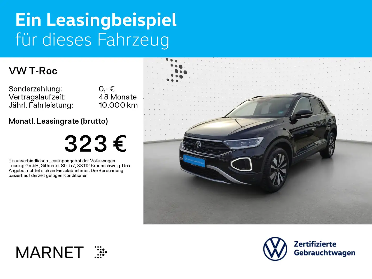 Volkswagen T-Roc 2.0 TDI DSG GOAL* Navi*AHK*Kamera*LED+*SHZ Schwarz - 2