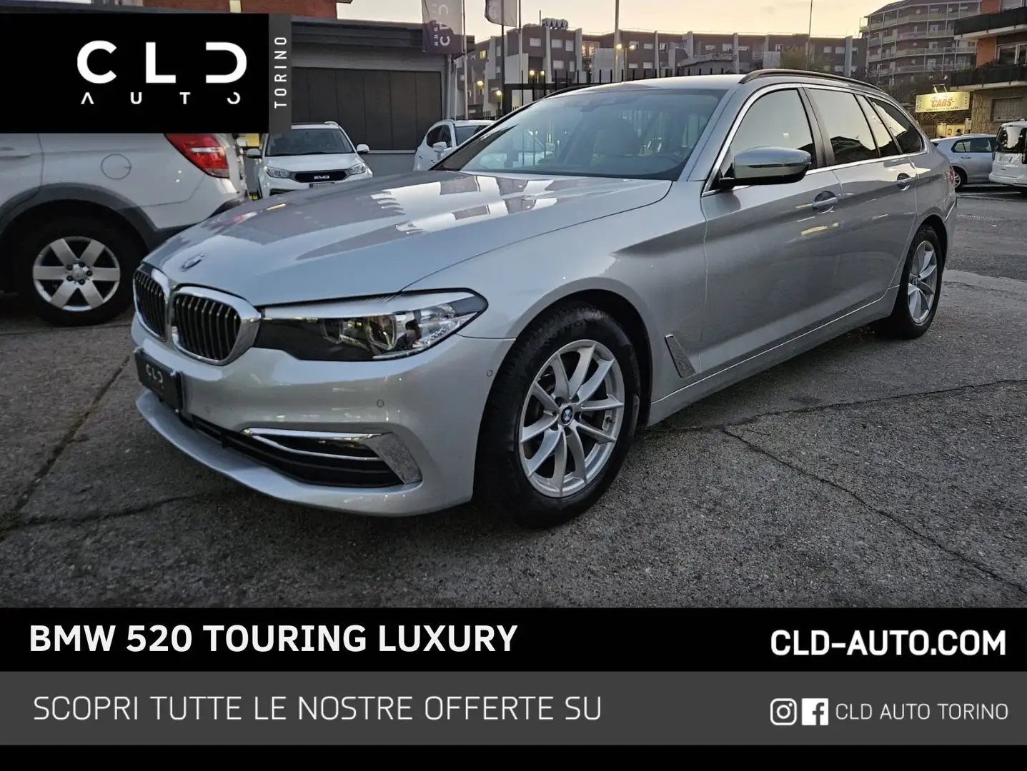 BMW 520 d 48V xDrive Touring Luxury Grigio - 1