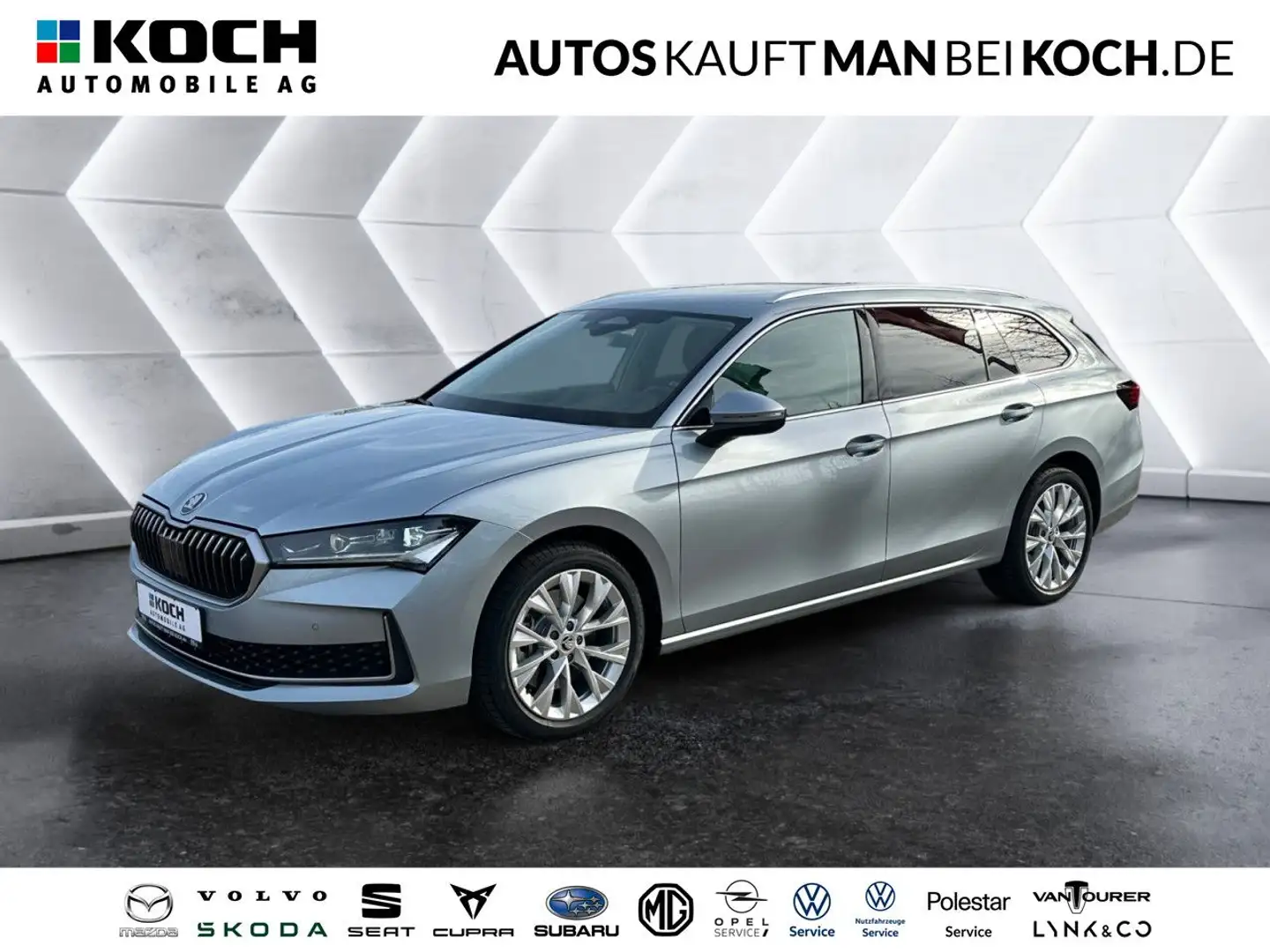 Skoda Superb C.Select 2,0 TDI DSG 4X4 AHZV NAVI MATRIX Silber - 1