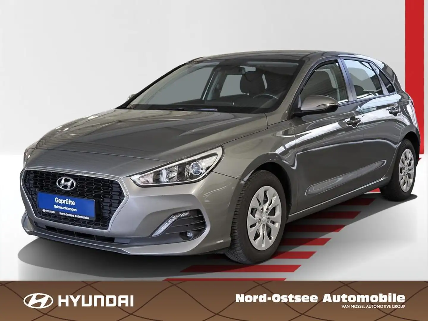 Hyundai i30 1.4 PURE  TEMPO KLIMA ISOFIX Gris - 1