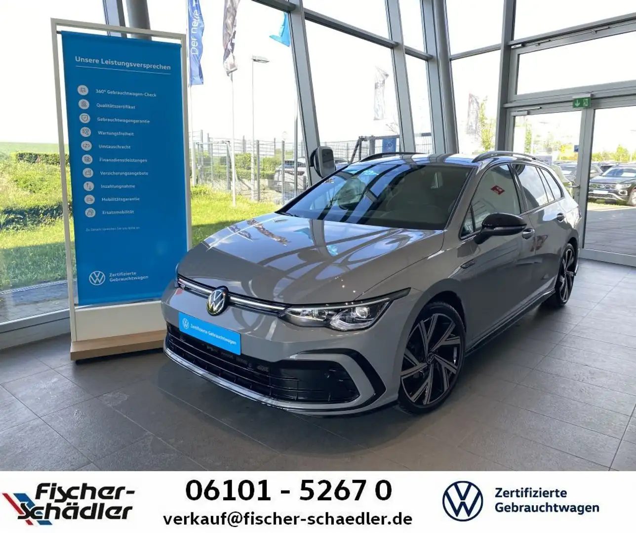 Volkswagen Golf 1.5TSI*DSG*Rline*AHK*Navi*LEDPlus*BlackStyl Grau - 1