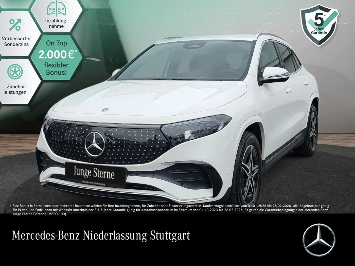 Mercedes-Benz EQA 350 4M AMG+ADVANCED+AHK+KAMERA+SPUR Weiß - 1