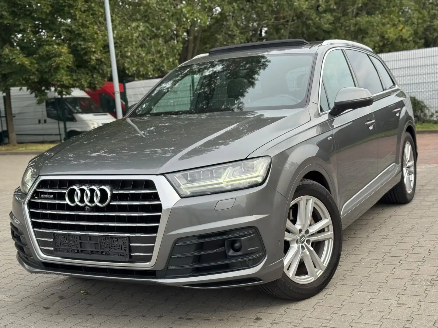 Audi Q7 3.0 TDI quattro 3x S-Line/PANO/MATRIX/ACC/LUF Gris - 1