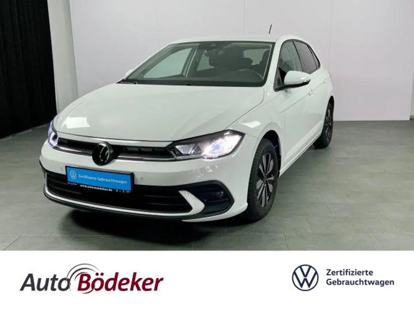 Volkswagen Polo 1.0 Ltr. Move 5-Gang Garantie b. 8.7.29 / LED Weiß - 1
