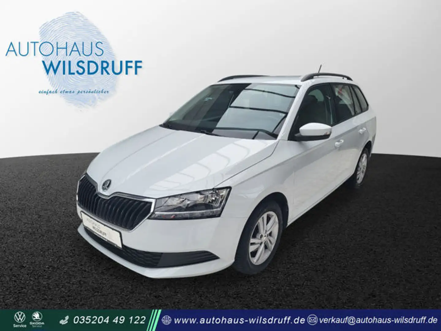Skoda Fabia Combi 1.0 TSi Ambition*Tempomat*Smart-Link* Weiß - 1