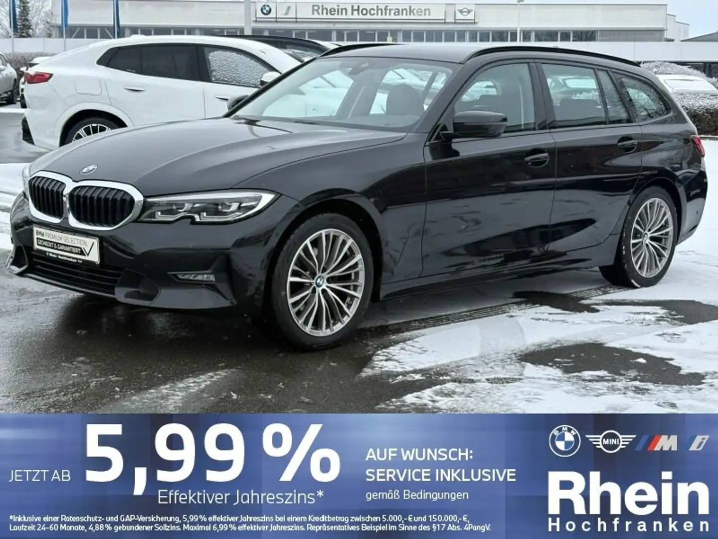 BMW 320 d xDrive Touring Sport Line LED NAVI HiFi FLA Schwarz - 1