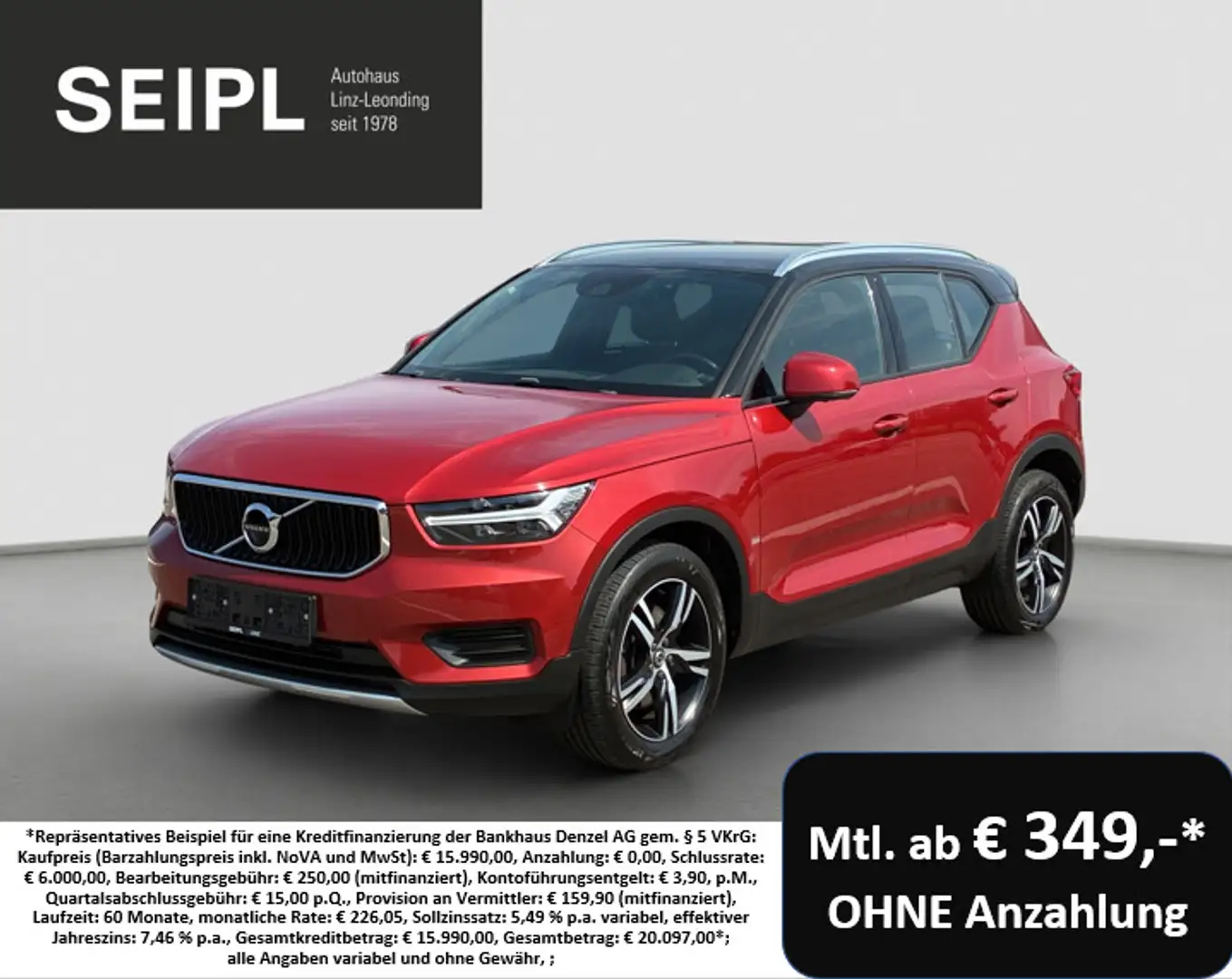 Volvo XC40 D3 Momentum AWD Geartronic*Winterpaket*360°Kame... Rot - 1