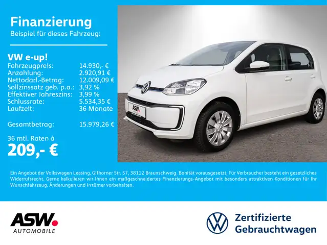 Volkswagen up! e-up! move up! Klimaauto RFK PDC SHZ GRA CCS