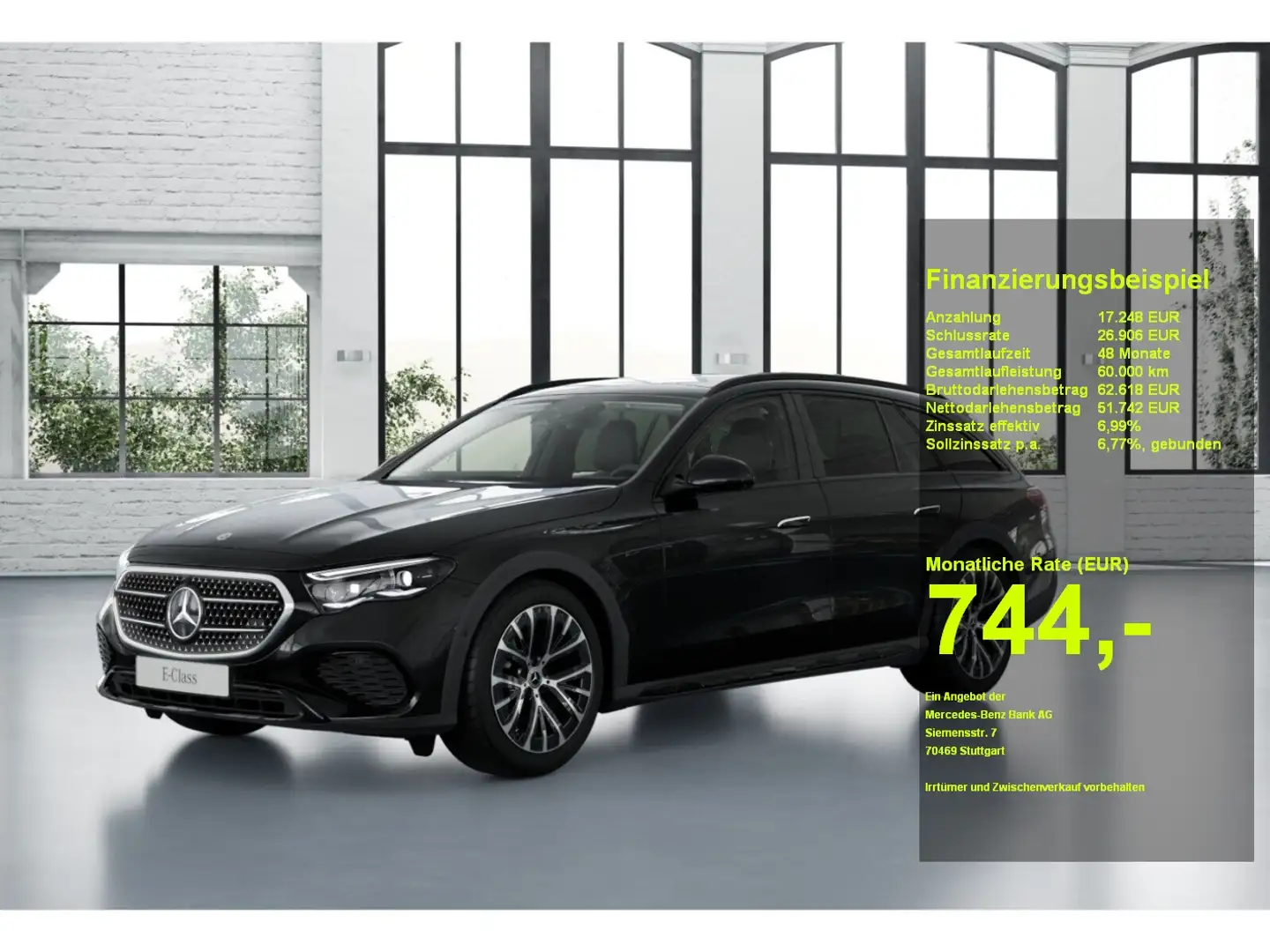 Mercedes-Benz E 300 de 4M T All-Terrain HUD Supersc. AHK Night Schwarz - 1