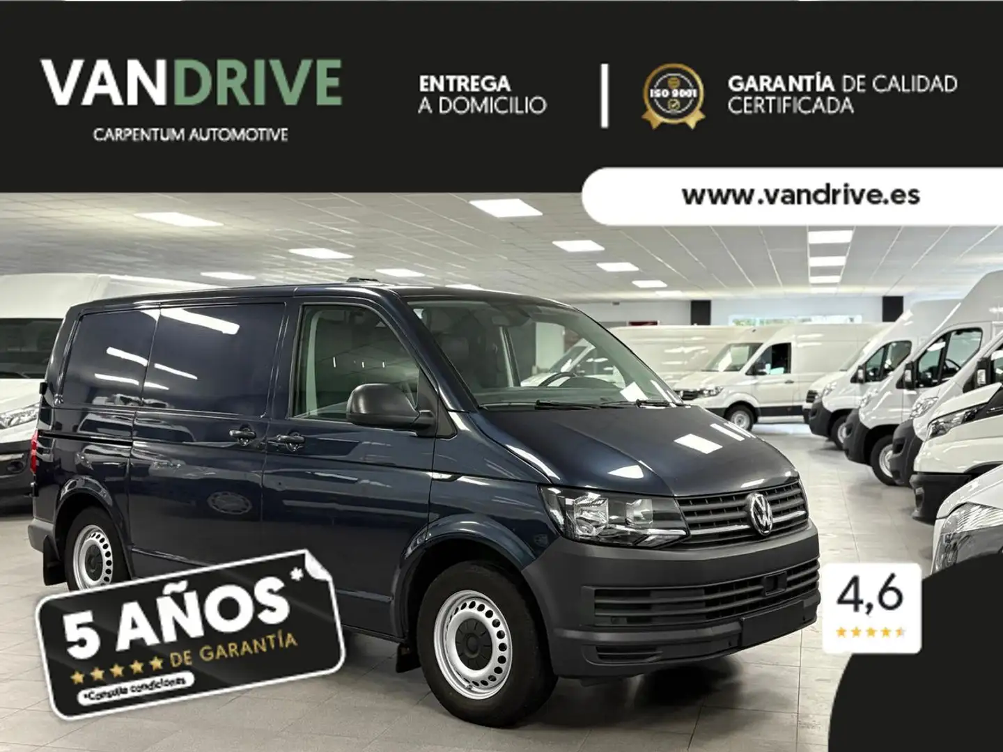 Volkswagen Transporter Kombi 2.0TDI Batalla Corta 110kW plava - 1