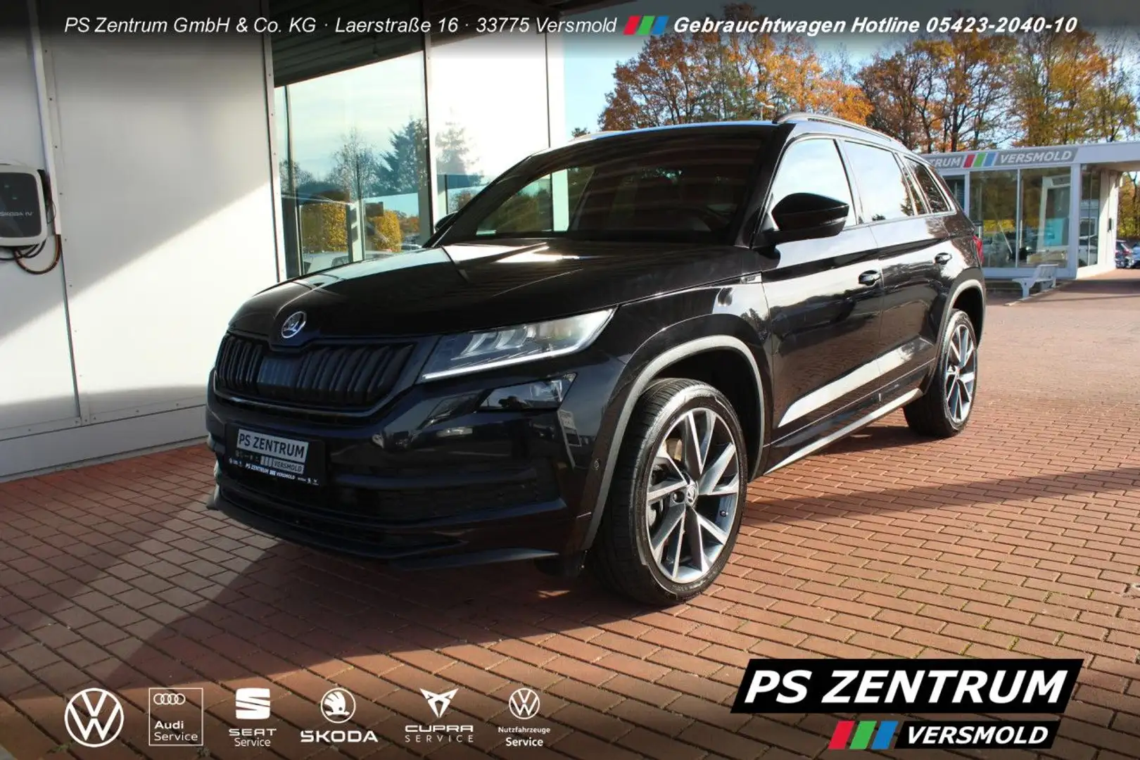 Skoda Kodiaq 2.0 TDI DSG 4x4 Sportline 360cam AHK Navi Noir - 1