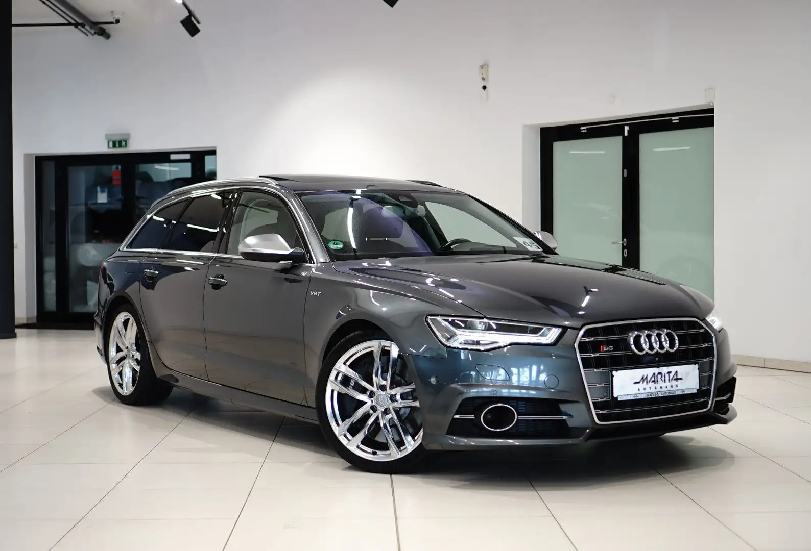 Audi S6 AVANT 4.0|ACC|MEMO|LUFT.|MASAG|360°|PANO|HUD| Grau - 1