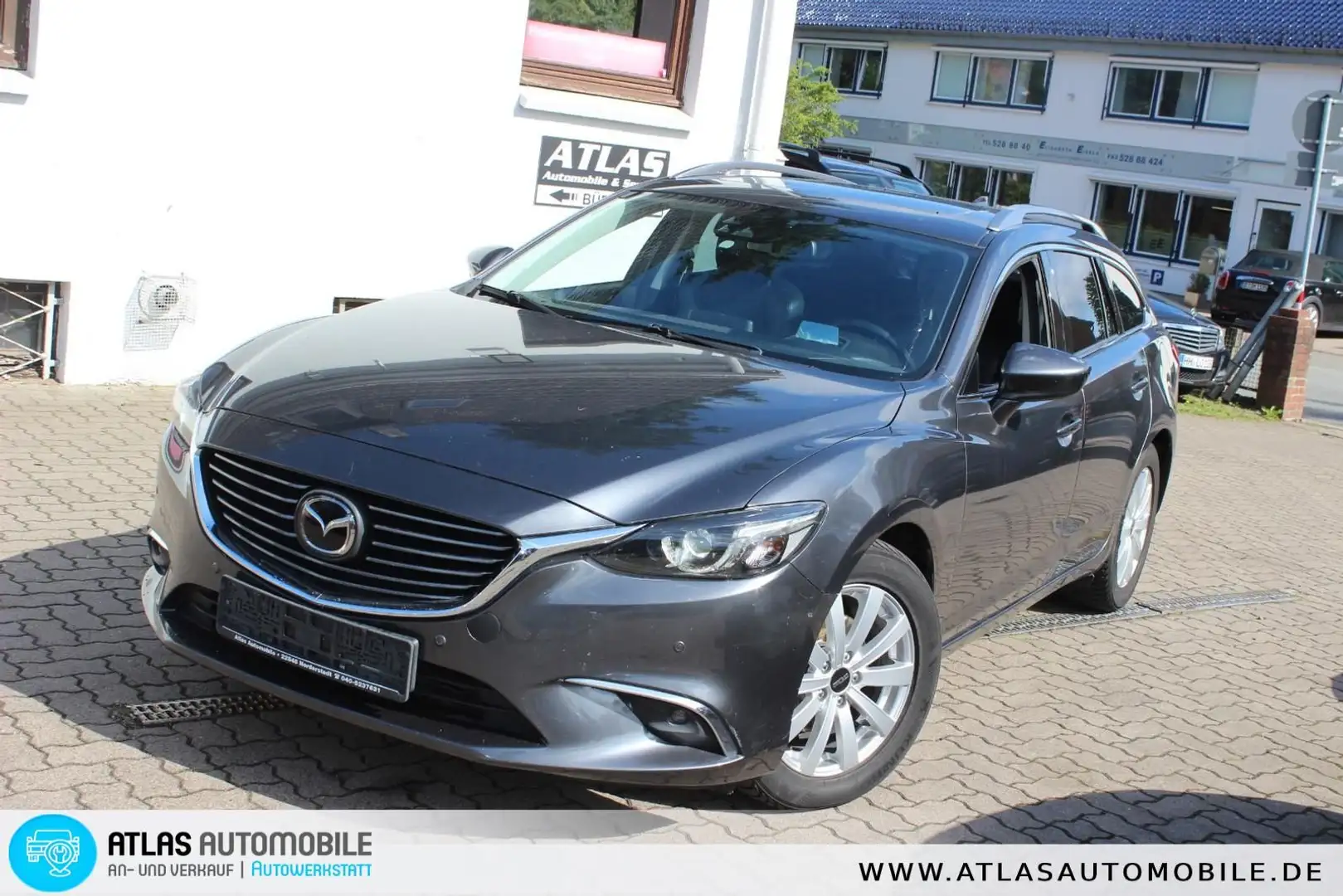 Mazda 6 2.2 CD SKYACTIV-D 175 Sports-Line HUD=LEDER=XE Grau - 1
