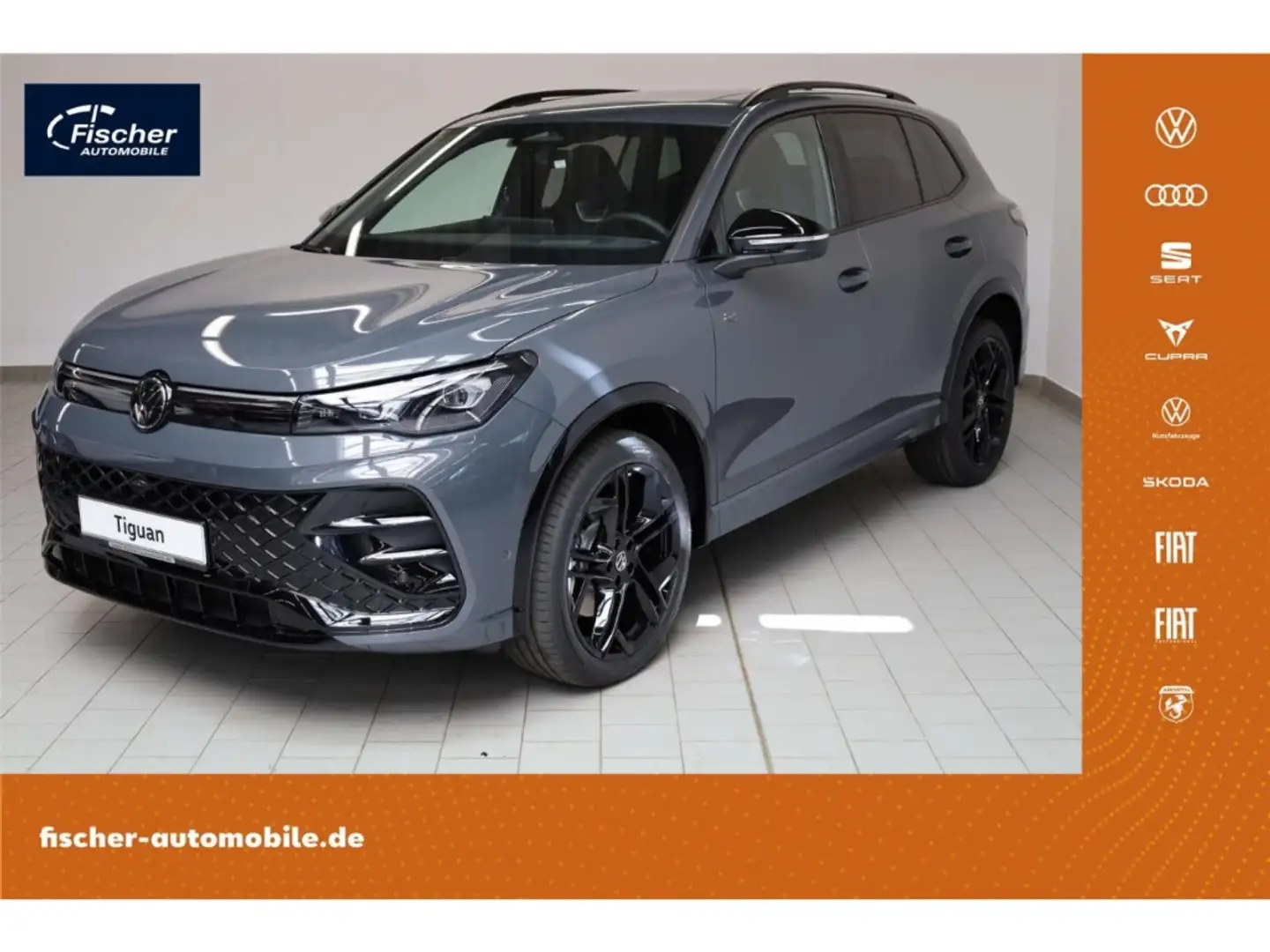 Volkswagen Tiguan 2.0 TDI 4Motion R-Line Black Style Grijs - 1