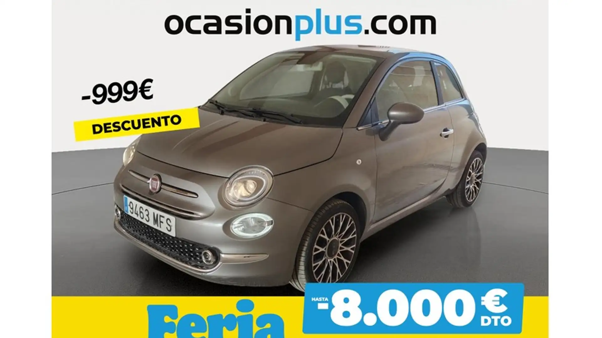 Fiat 500 1.0 Hybrid Dolcevita 52kW Gris - 1