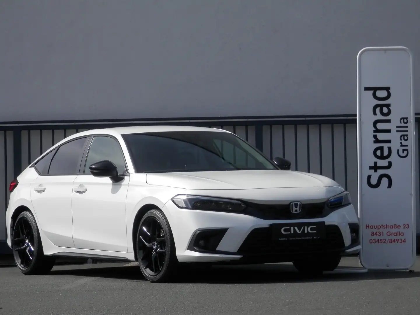 Honda Civic 2.0 i-MMD Hybrid Sport e-CVT Aut. Blanc - 1
