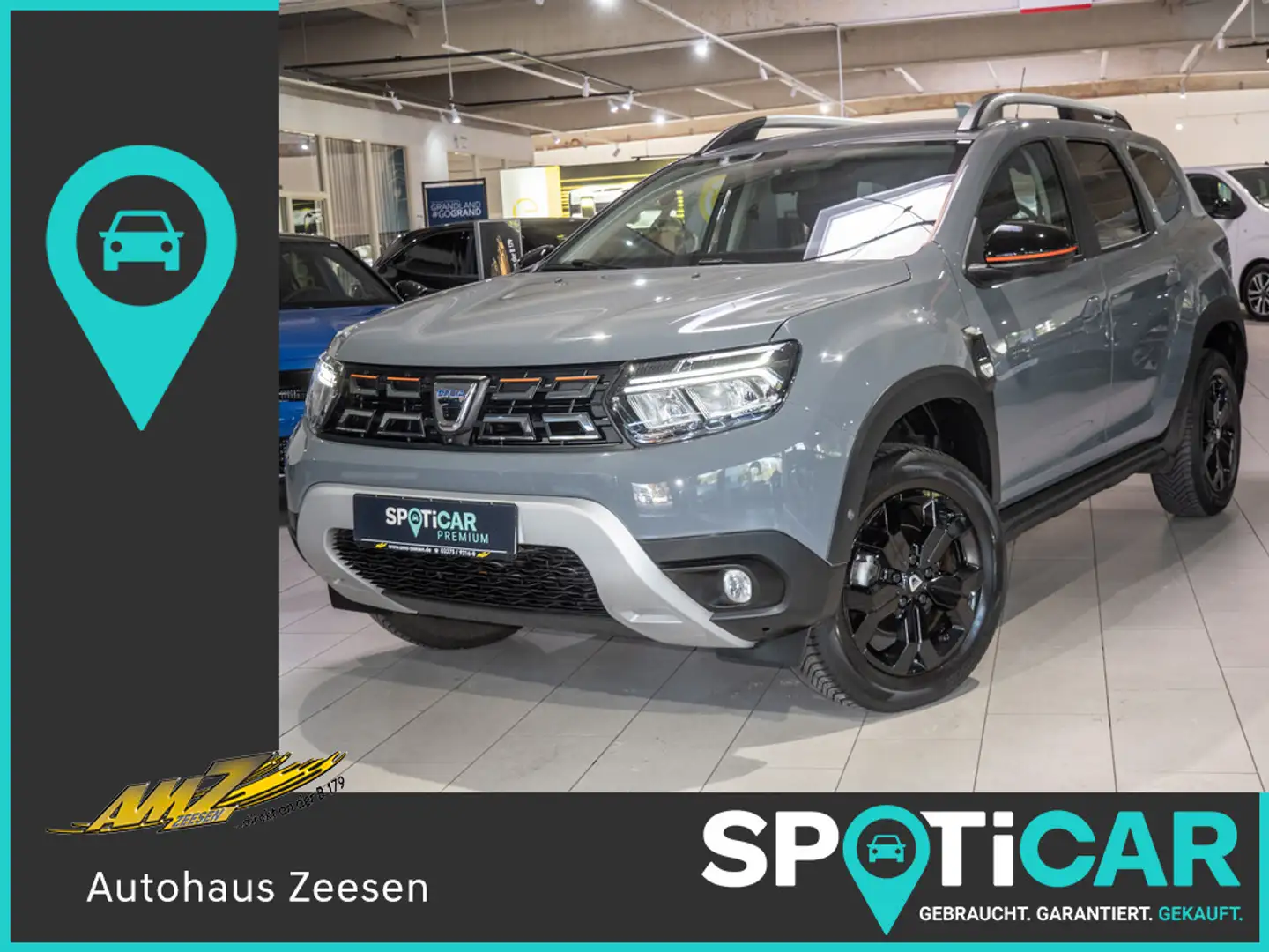 Dacia Duster Extreme TCe 100 ECO-G 2WD SHZ NAVI AHK Gris - 1