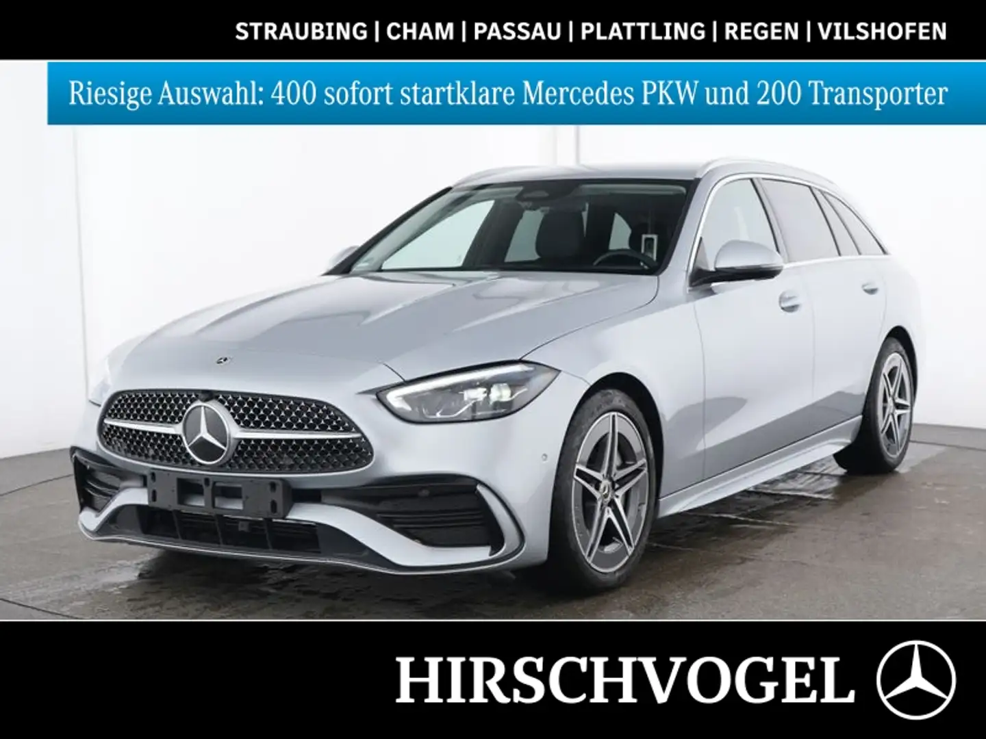 Mercedes-Benz C 220 d AMG-Line+AHK+Memory-P+MBUX+Navi-Prem+LED Silber - 1