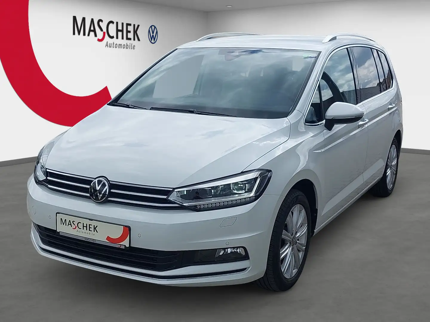Volkswagen Touran Highline 2.0 TDI 7-Sitze AHK Navi RearView Blanc - 1