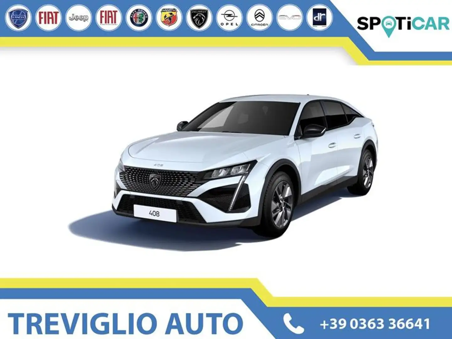Peugeot 408 Hybrid 145 e-DCS6 ALLURE + GT Bianco - 1