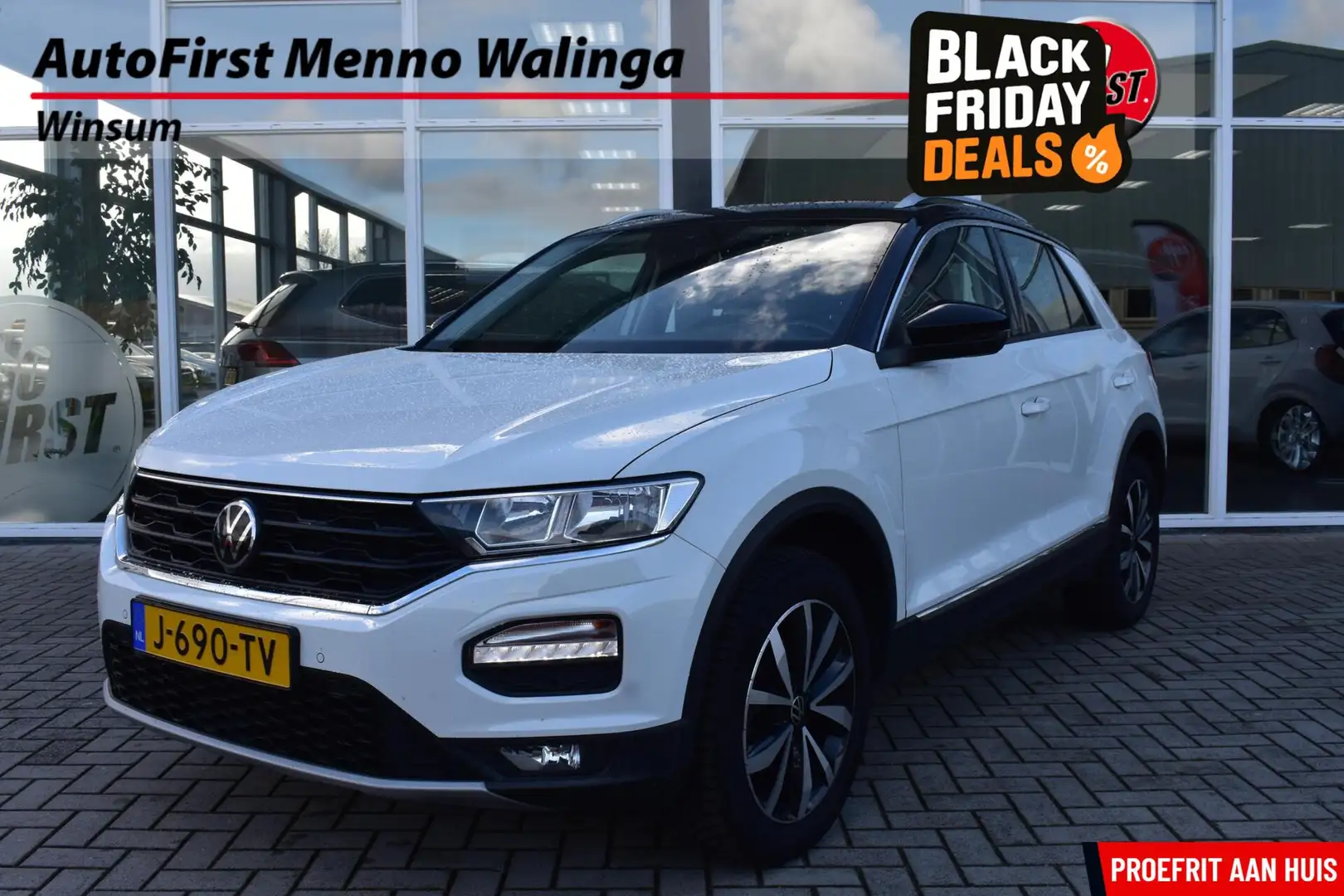 Volkswagen T-Roc 1.5 TSI Style Business|Navi|Camera|Trekhaak|Stoelv Weiß - 1