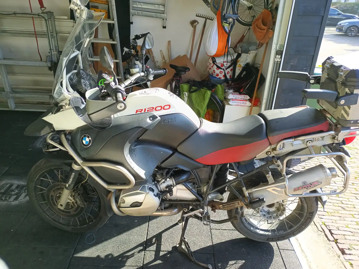 BMW R 1200 GS Adventure Met 3 aluminium koffers & led verlichting Білий - 1