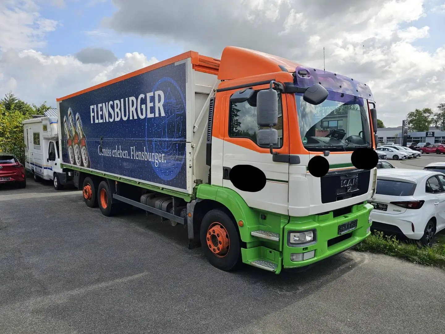 Trucks-Lkw MAN TGM 22.290 6x2 Getränkeaufbau Weiß - 2
