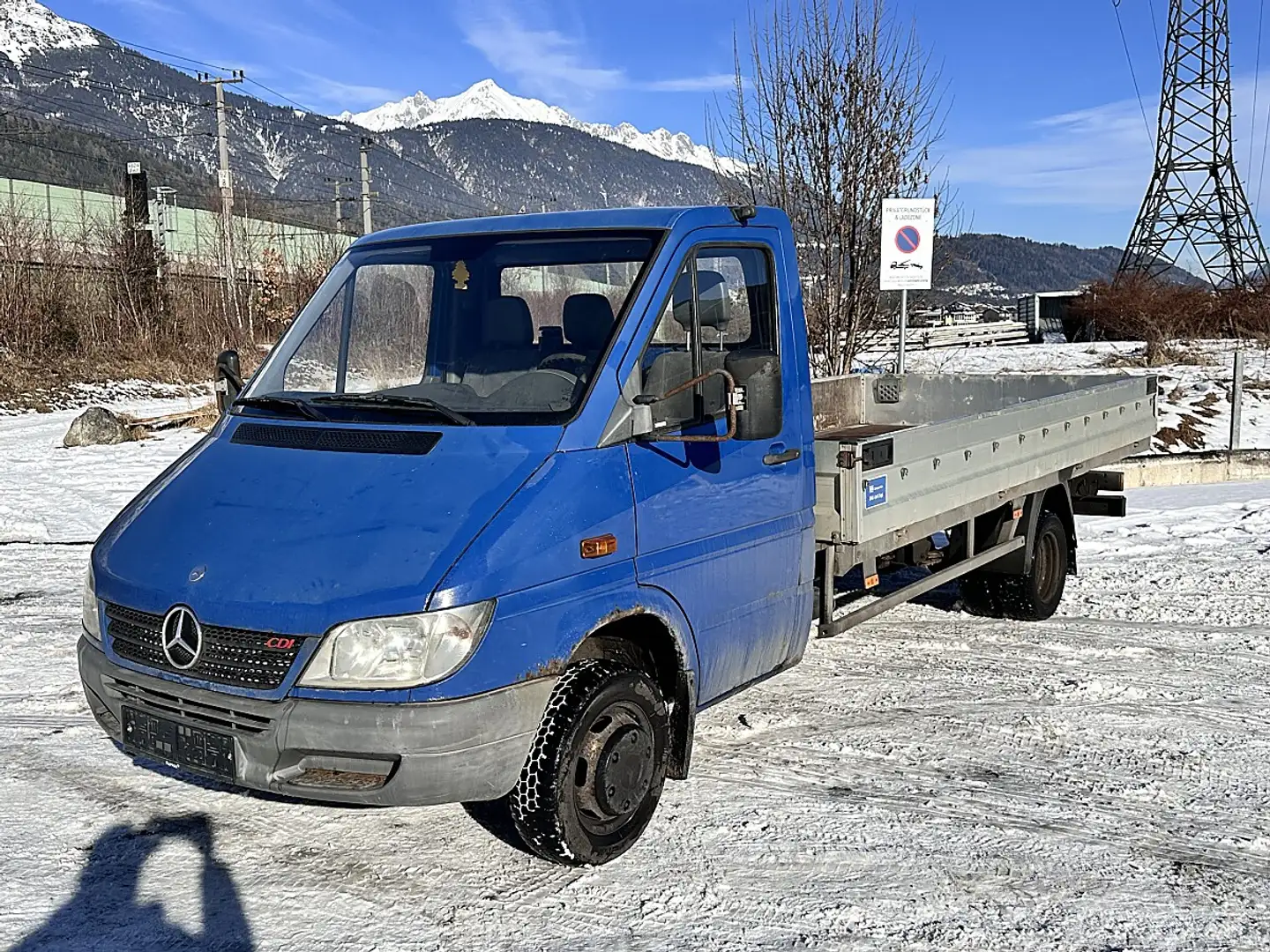 Mercedes-Benz Sprinter 413CDI Extra Lang mit Zwilling Bereifung Blau - 1