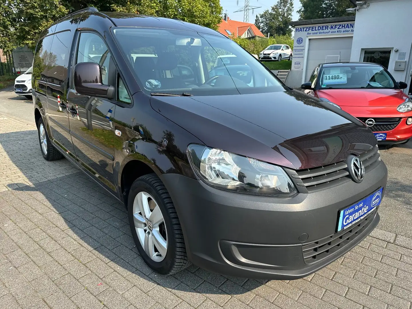 Volkswagen Caddy Maxi*Trendline*7Sitze*AHK*Klima*Allwetter Czarny - 1