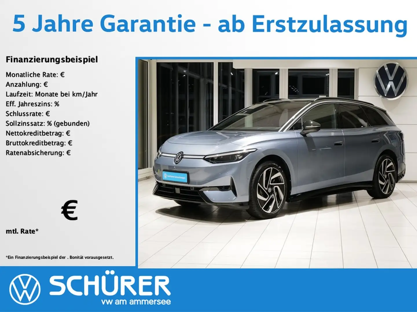 Volkswagen ID.7 Tourer Pro Pano AHK Wärmepump 360° DCC AHK HuD ... Azul - 1