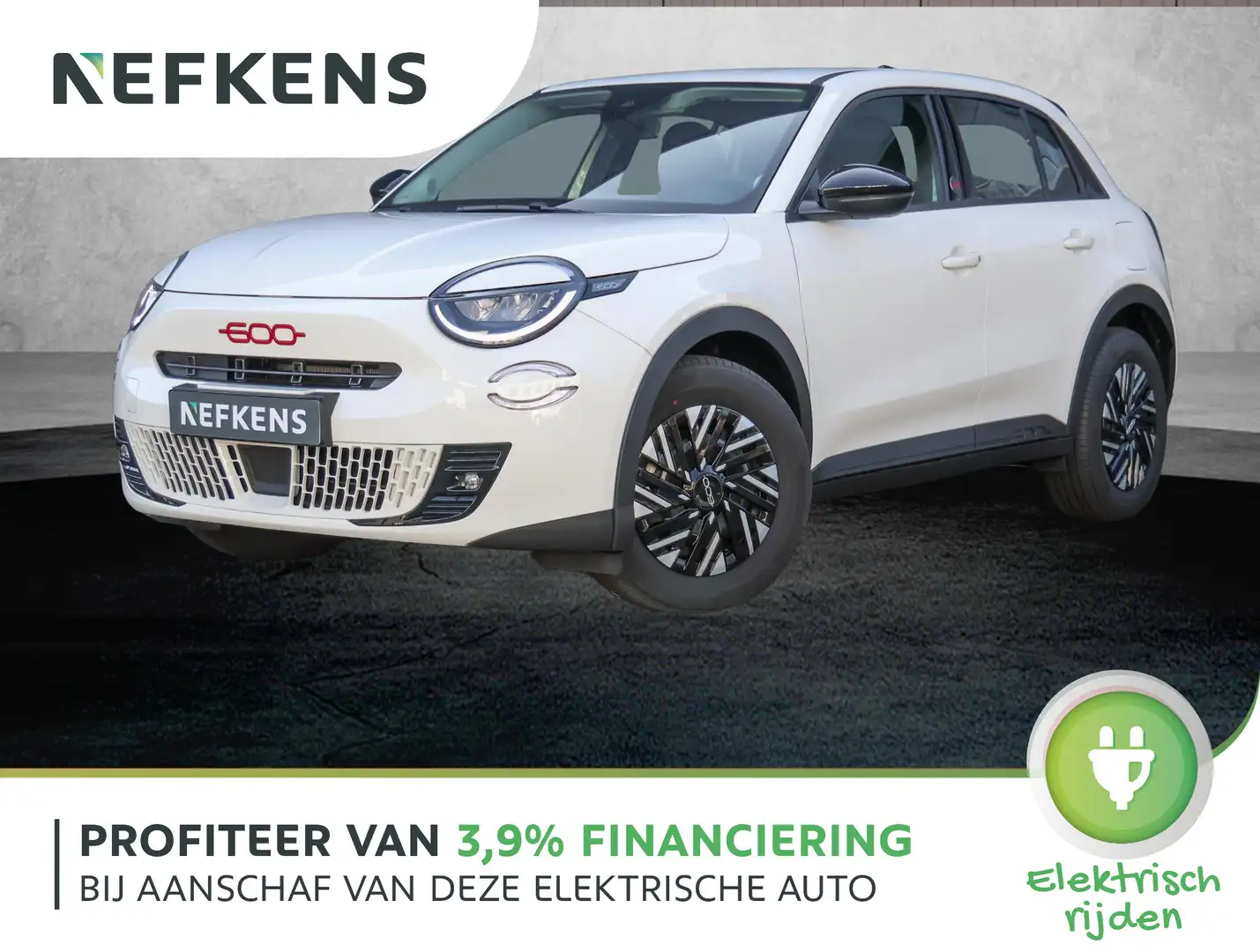 Fiat 600e 54 kWh RED | VOORRAAD VOORDEEL | NIEUW Blanco - 1