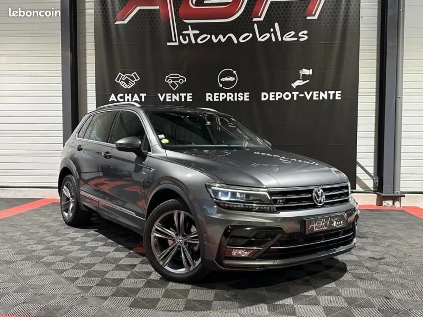 Volkswagen Tiguan 2.0 TDI 150ch Black R-Line 4Motion DSG7 Euro6d-T Grau - 2