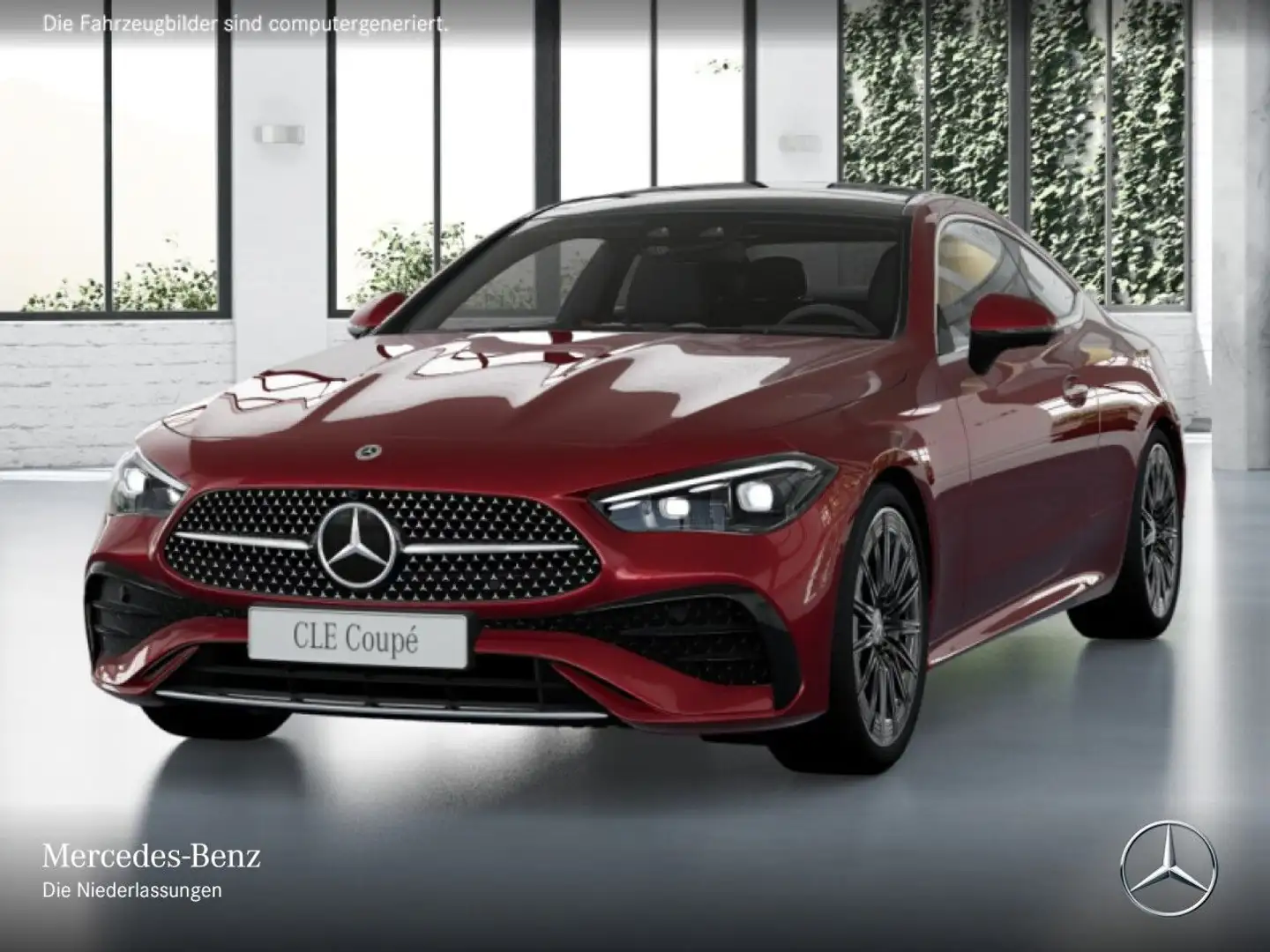 Mercedes-Benz CLE 450 4M AMG+PANO+360+BURMESTER+KEYLESS+9G Rouge - 2