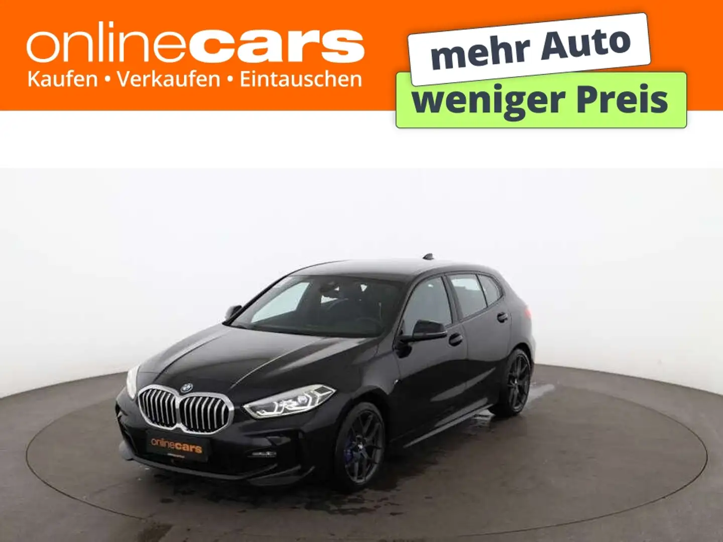 BMW 118 i M-Sport LED NAVI LEDER ASSIST SITZHZG R-CAM Schwarz - 1