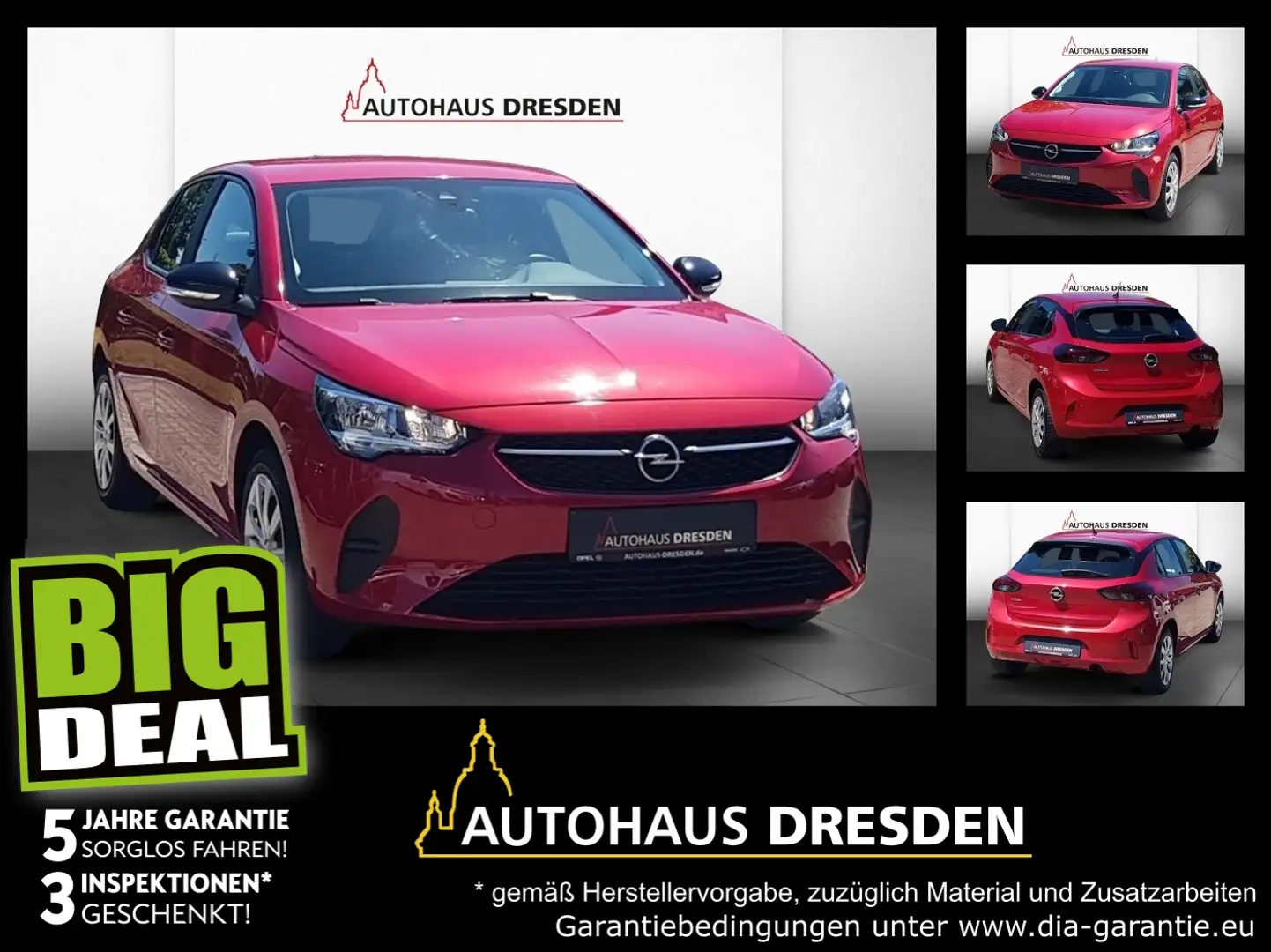 Opel Corsa F 1.2 Edition *DAB*SHZ*PDC*KAM* Rouge - 1
