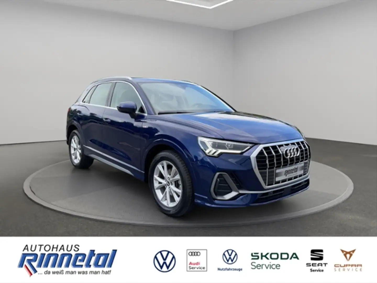 Audi Q3 35 TDI S tronic S line LED LICHT+KLIMAAUT+PDC+EL Blau - 2