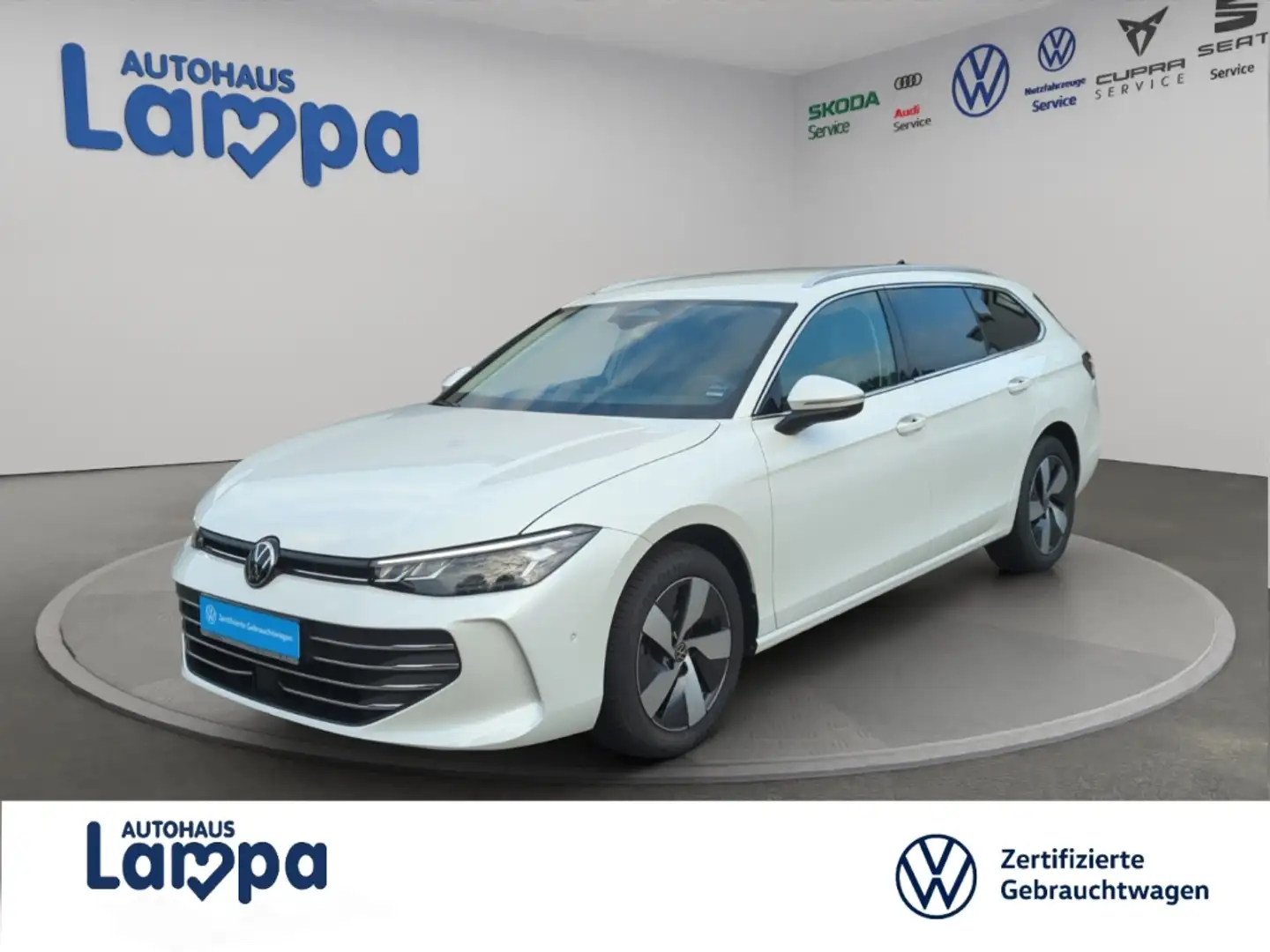 Volkswagen Passat Business 1.5 eTSI DSG, ACC,IQ.DRIVE,RFK,AHK,SHZ Weiß - 1