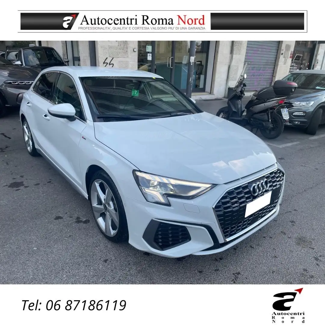 Audi A3 A3 Sportback 35 2.0 tdi S line Edition s-tronic Bianco - 1