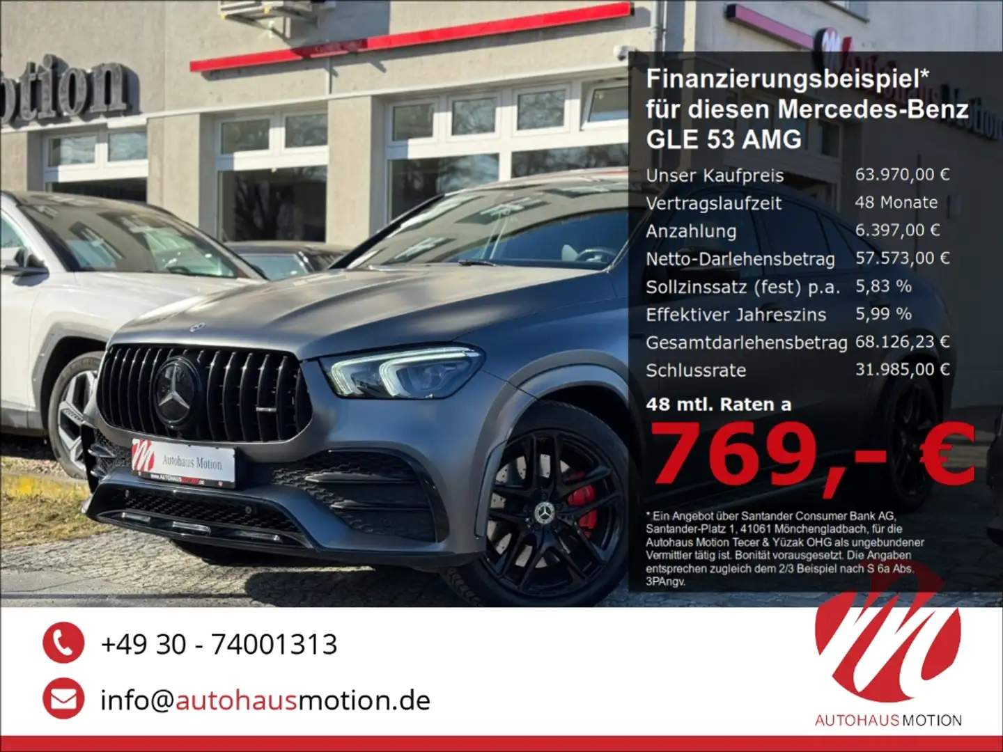 Mercedes-Benz GLE 53 AMG Coupe 4Matic+ Pano Navi 360 Kamera Weiß - 1