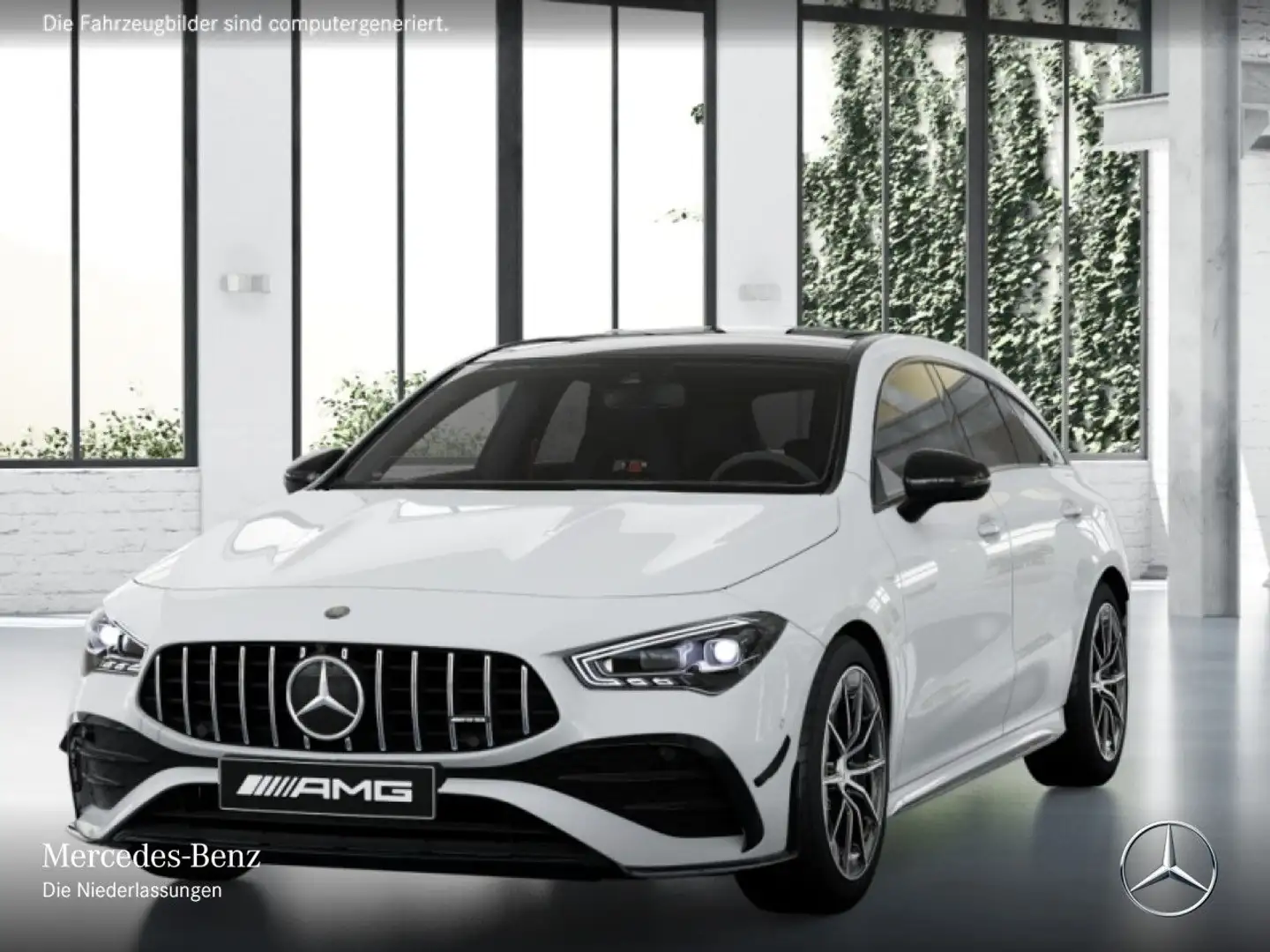 Mercedes-Benz CLA 35 AMG CLA 35 4M AMG+PANO+360°+MULTIBEAM+BURMESTER+HUD Weiß - 2
