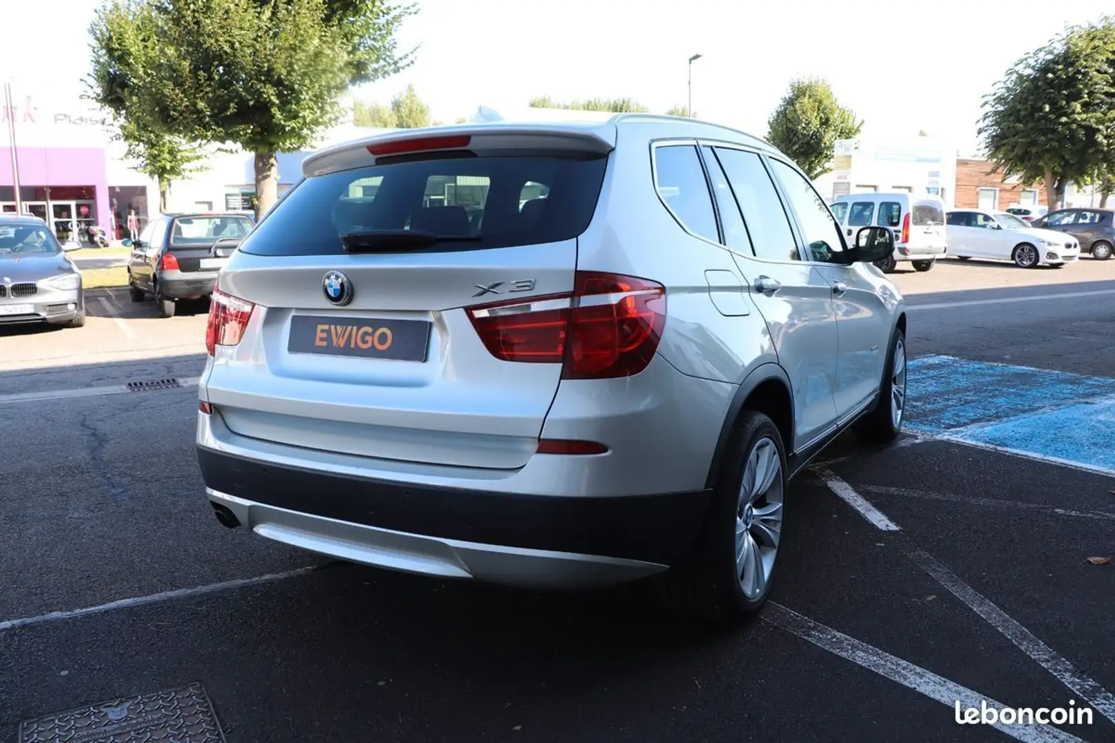BMW X3 2.0 d 184 luxe xdrive bva Gris - 2