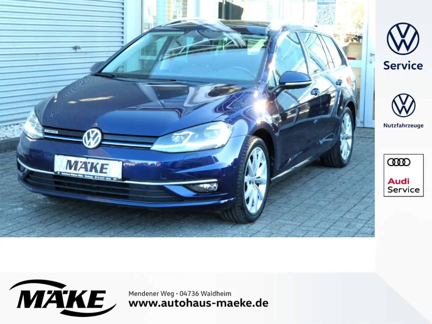 Volkswagen Golf Variant VII 1,5 TSI, Highline, ACC, LED, Navi,PDC, Blau - 1