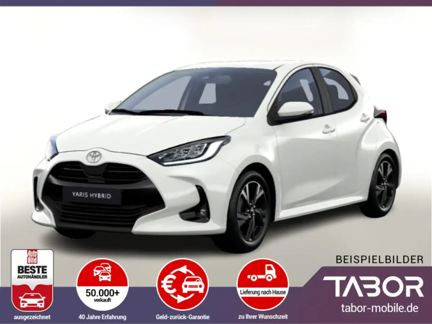 Toyota Yaris 1.5 HEV 116 E-CVT ACC SHZ LED SmartK Kam Weiß - 1