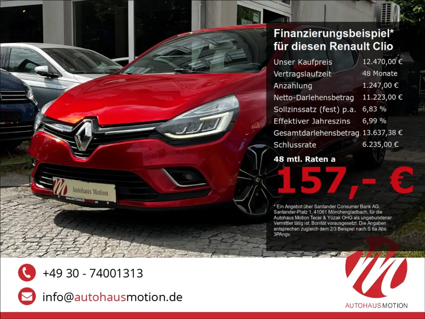 Renault Clio IV Intens 1.2 TCe 120 eco LED PDC NAVI KEYLESS Rot - 1