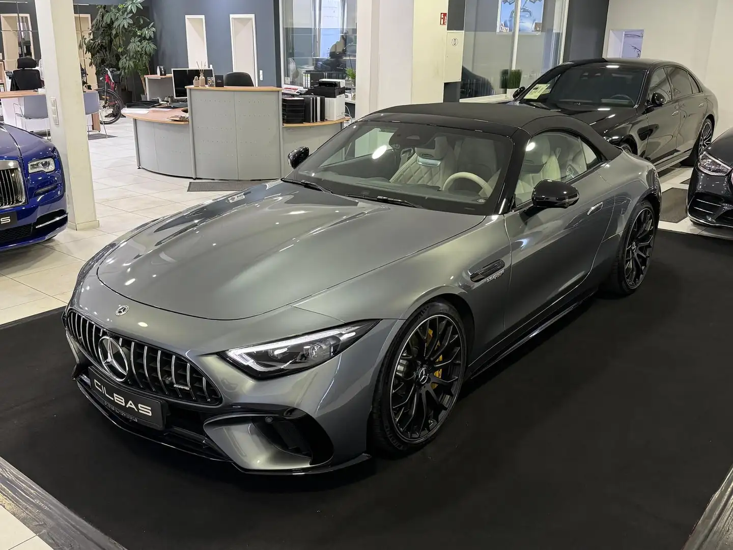 Mercedes-Benz SL 63 AMG 4M *AERO*BURM*LEDER-BEIGE*NIGHT*21"* Szürke - 2