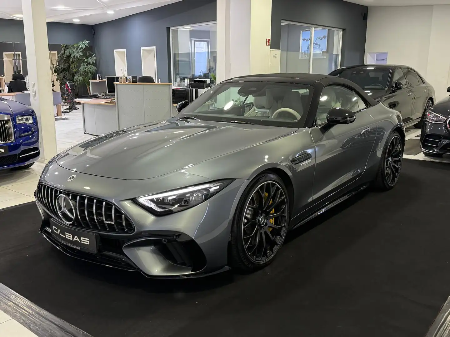 Mercedes-Benz SL 63 AMG 4M *AERO*BURM*LEDER-BEIGE*NIGHT*21"* Szürke - 1