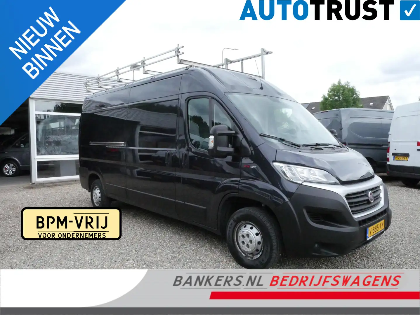 Fiat Ducato 2.3 MultiJet 130PK, L3H2, Airco, Glasresteel Prime Zwart - 1