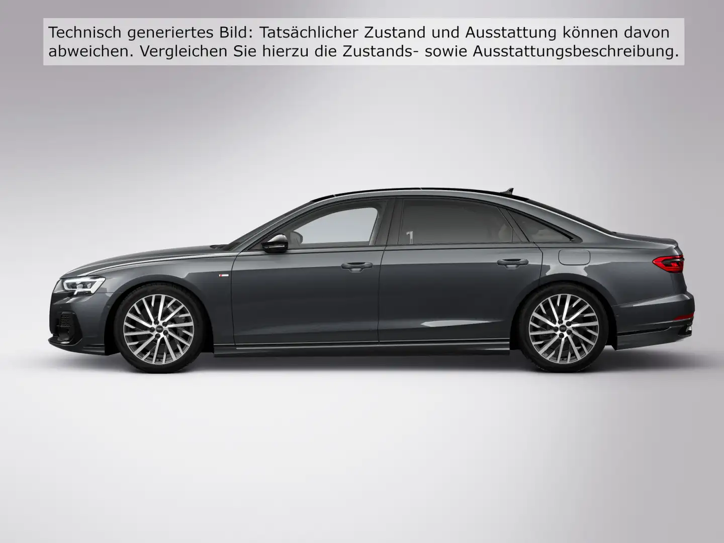Audi A8 Lang 60 TFSIe qu. S line Nacht*B&O*Air*Massag Grau - 2
